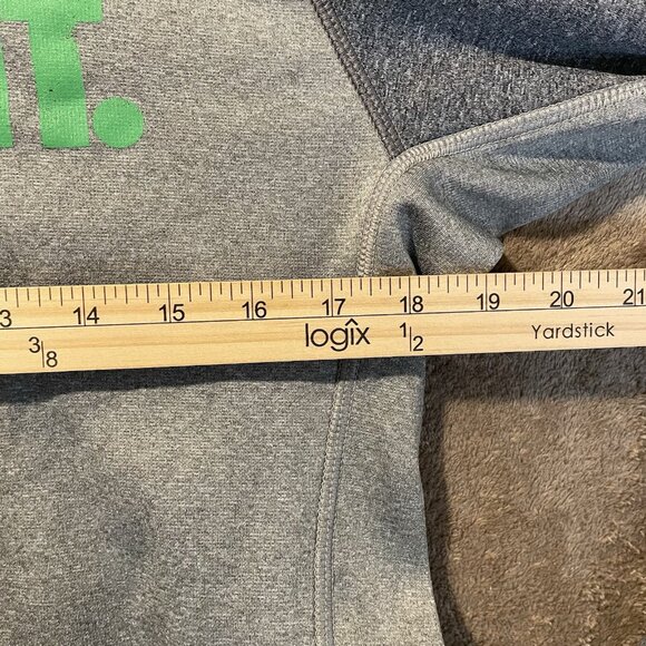 Nike Hoodie Men's Sz Small Therma-Fit Just Do It Pullover Gray Green 454991 063 - Picture 5 of 6